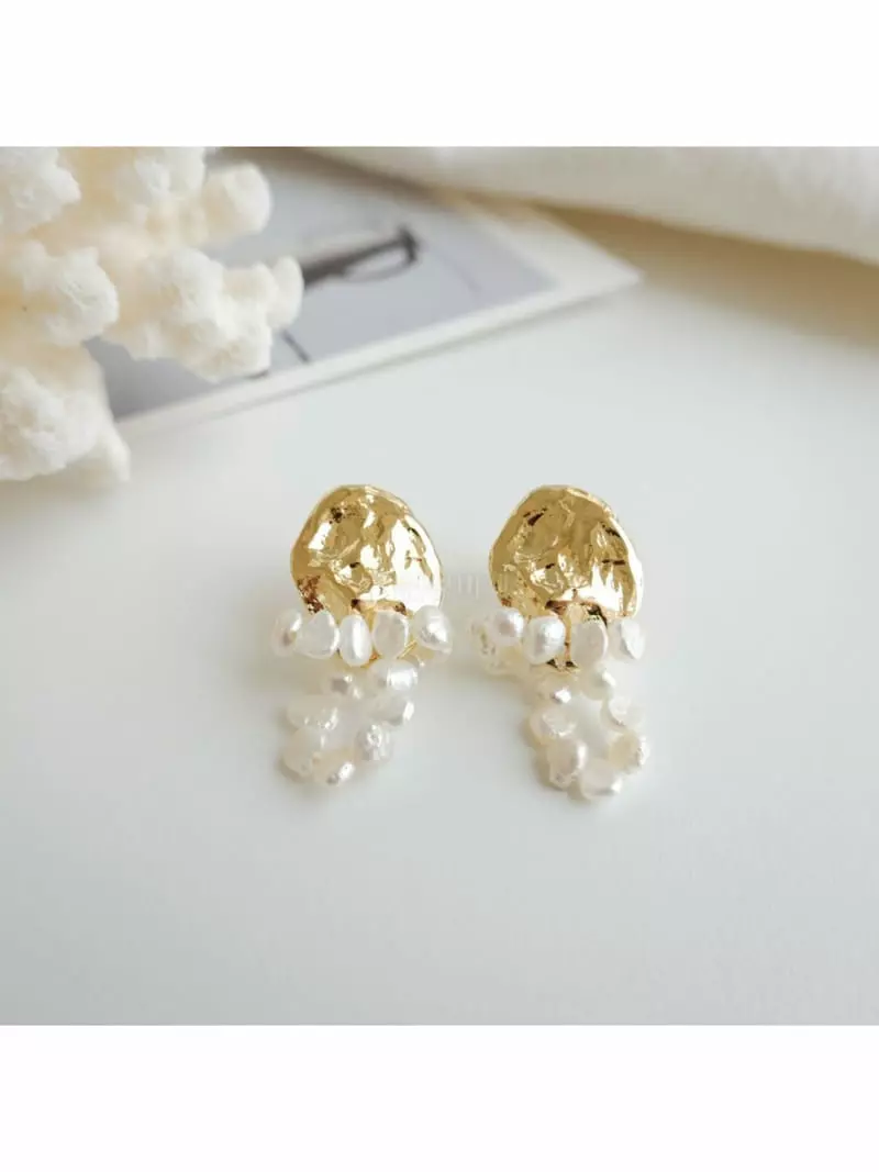 Noii - Korean Women Fashion - #momslook - E1353 Earring - 2