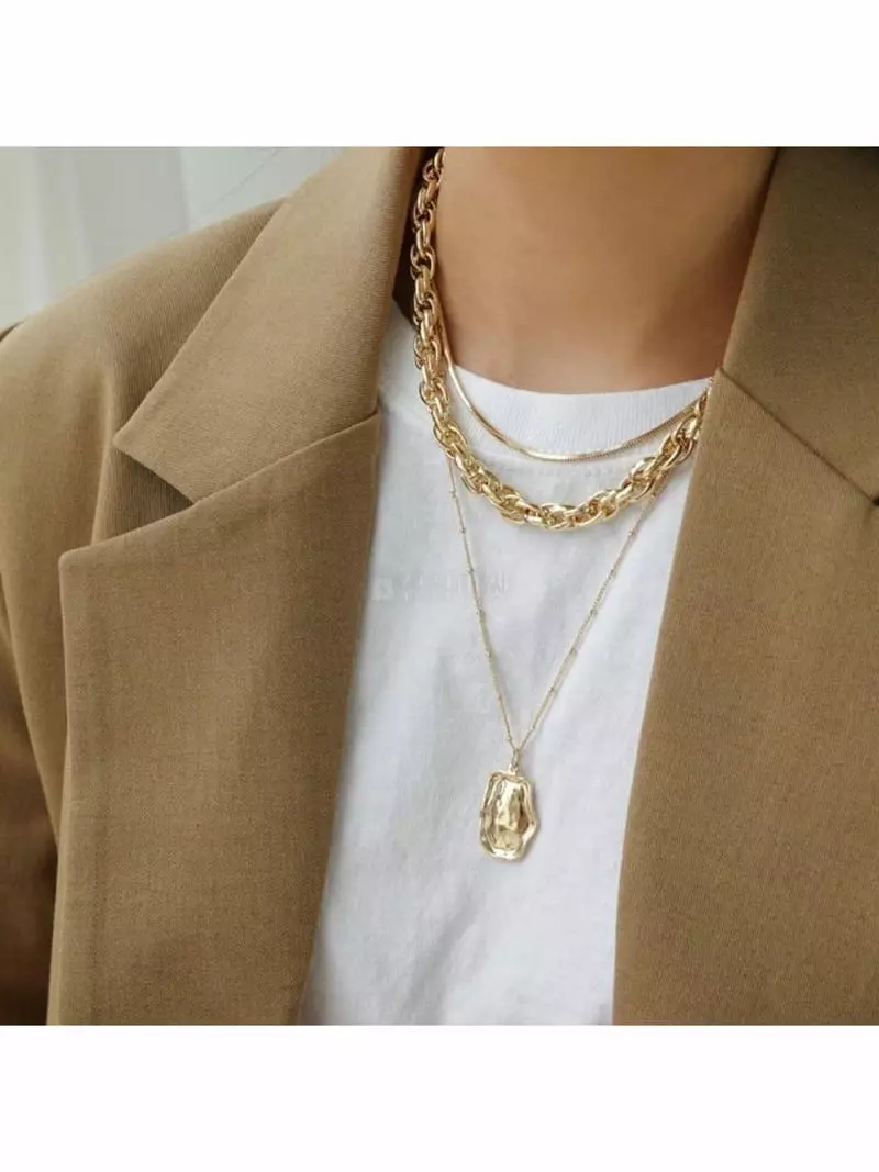 Noii - Korean Women Fashion - #momslook - N1113 Necklace Set - 2