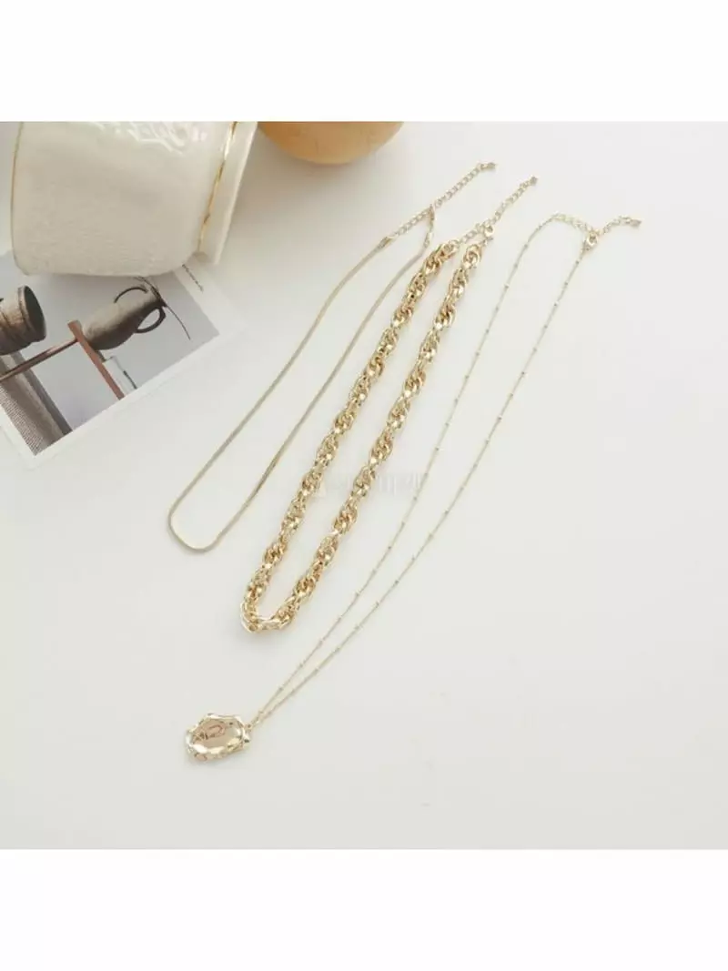 Noii - Korean Women Fashion - #momslook - N1113 Necklace Set - 6