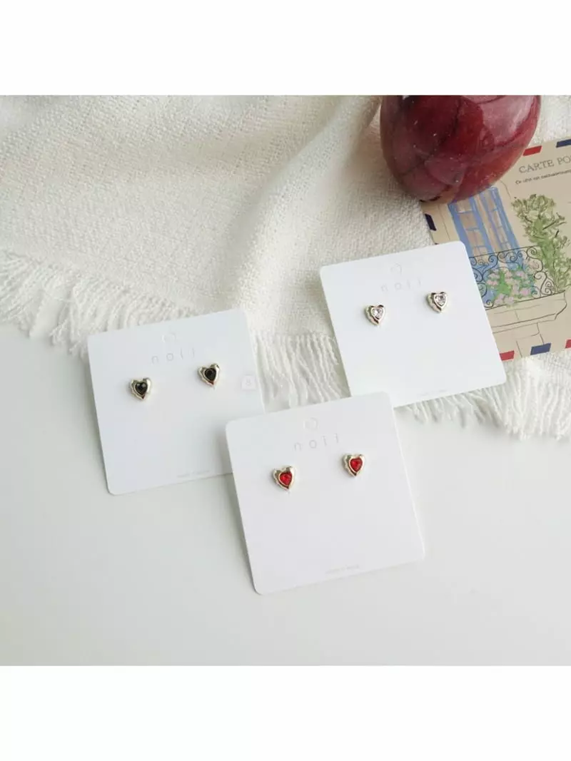 Noii - Korean Women Fashion - #momslook - E1804 Earring - 8