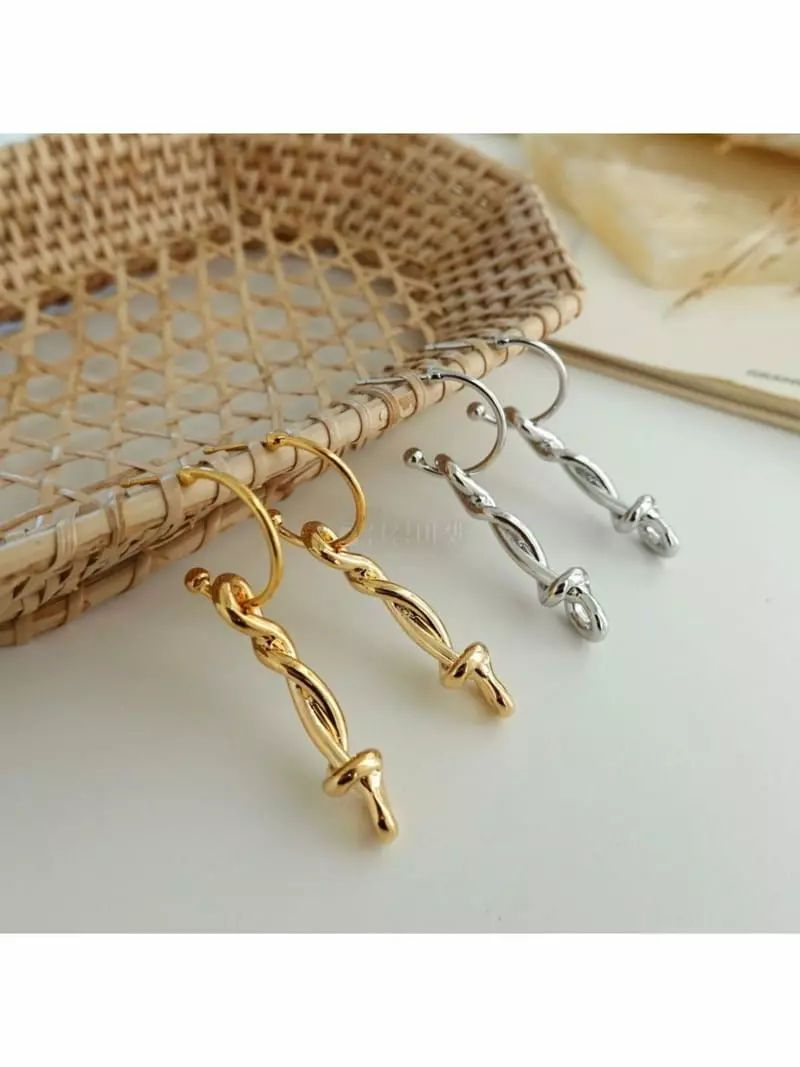 Noii - Korean Women Fashion - #momslook - E1787 Earring - 2