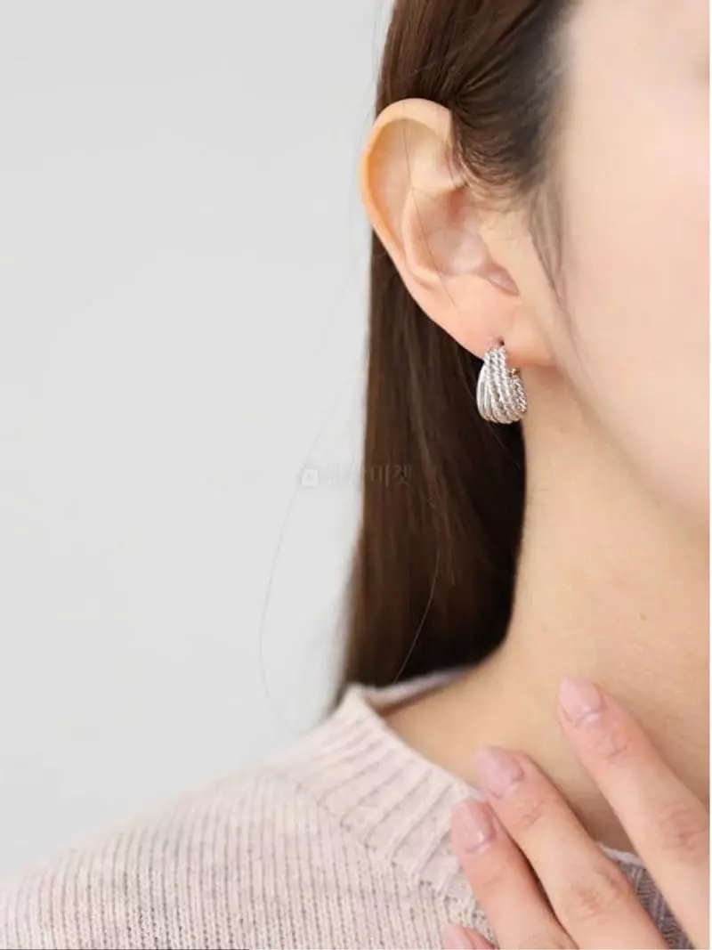 Noii - Korean Women Fashion - #momslook - E1492 Earring - 2