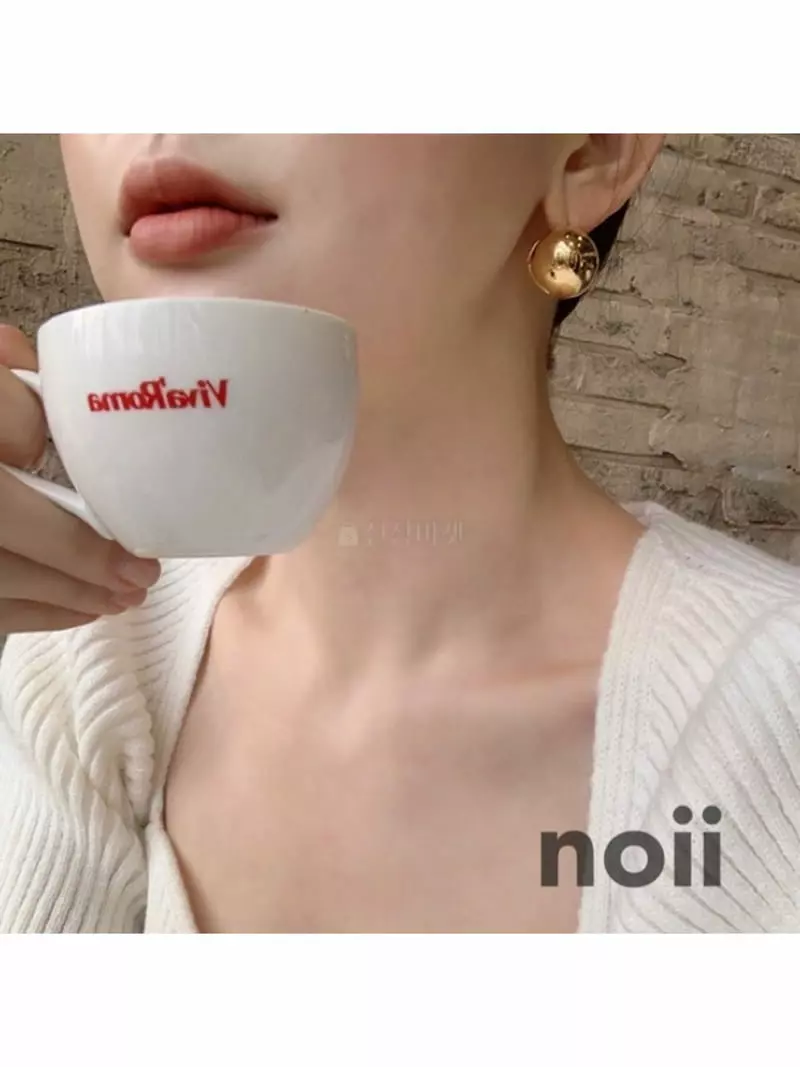 Noii - Korean Women Fashion - #momslook - E0262 Earring - 2