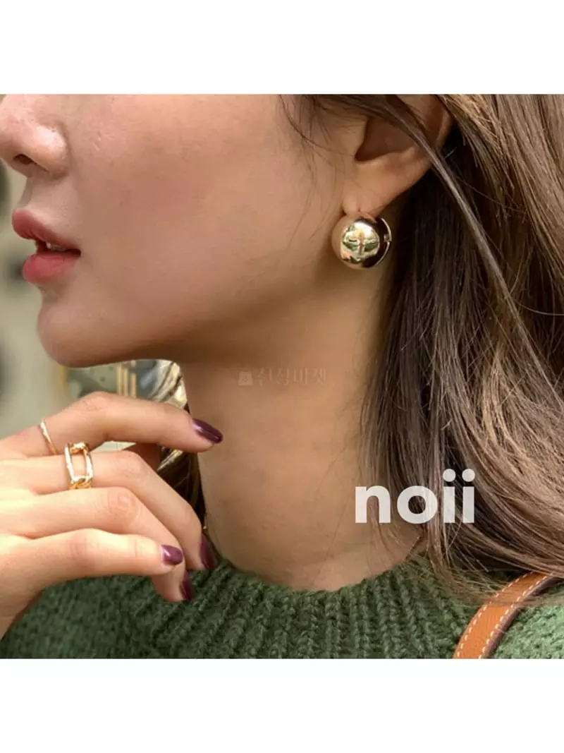 Noii - Korean Women Fashion - #momslook - E0262 Earring - 4