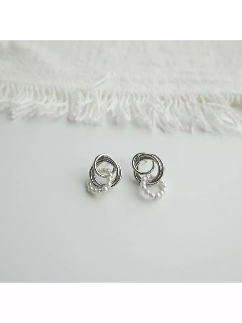 Noii - Korean Women Fashion - #momslook - E1750 Earring - 4