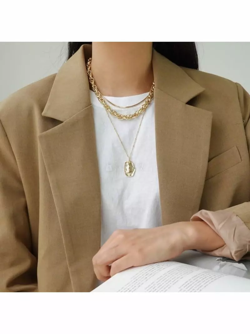 Noii - Korean Women Fashion - #womensfashion - N1113 Necklace Set - 3