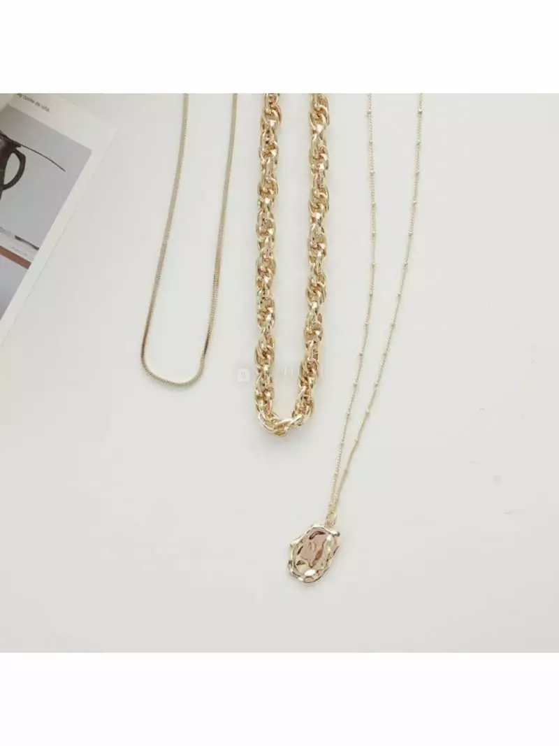 Noii - Korean Women Fashion - #womensfashion - N1113 Necklace Set - 5