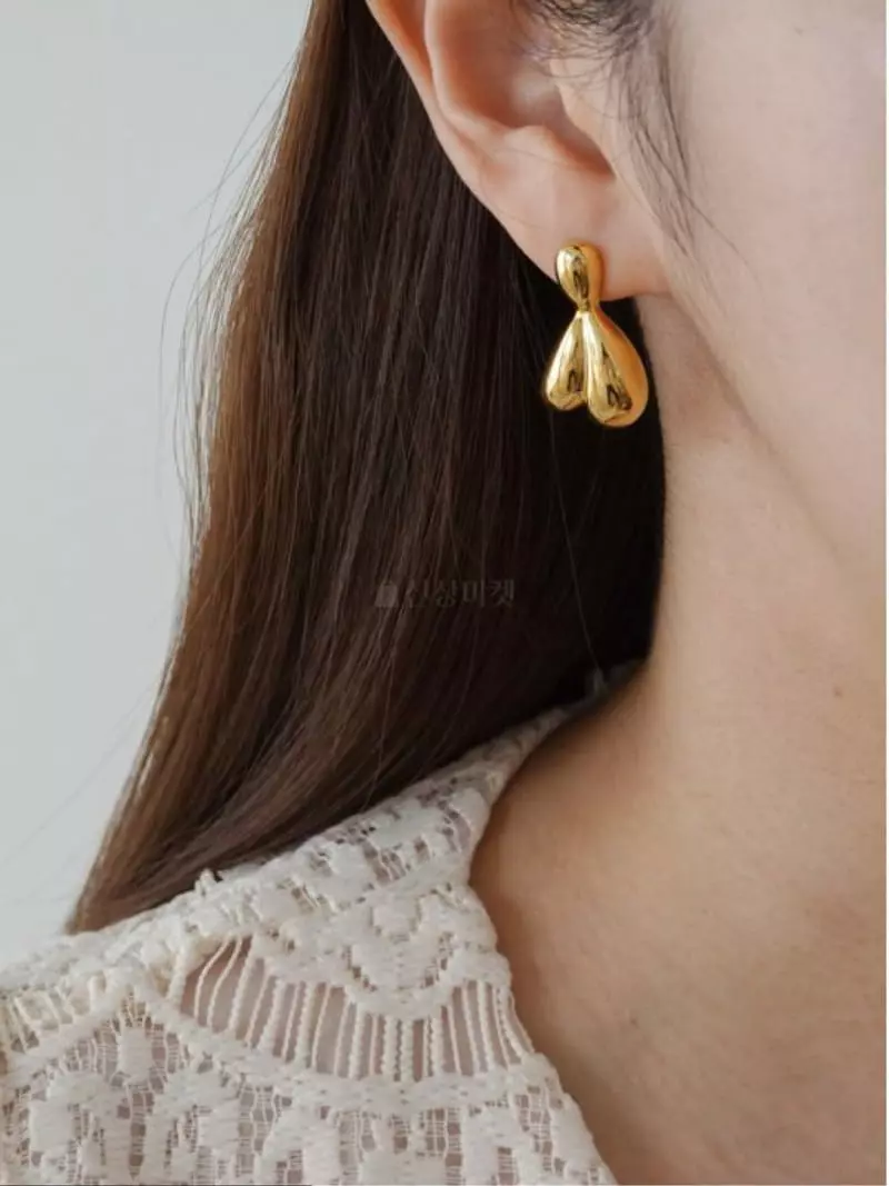 Noii - Korean Women Fashion - #momslook - E1753 Earring - 4