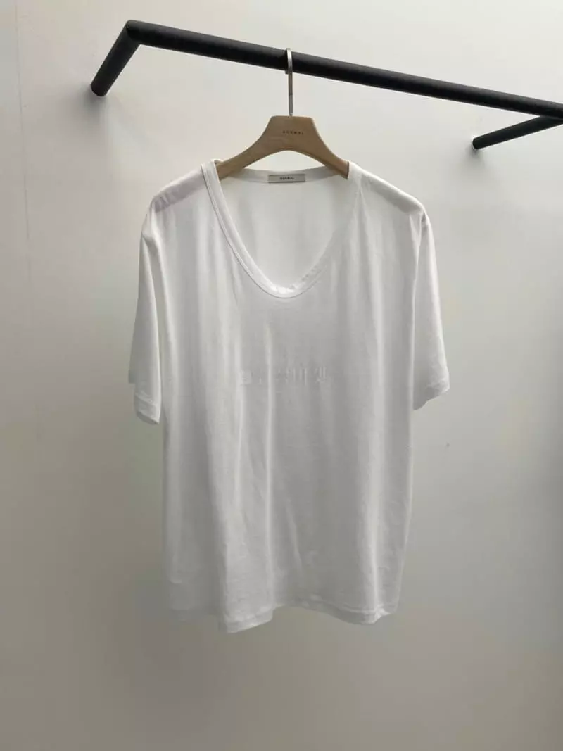 Normal - Korean Women Fashion - #womensfashion - Modern U Neck Tee - 4