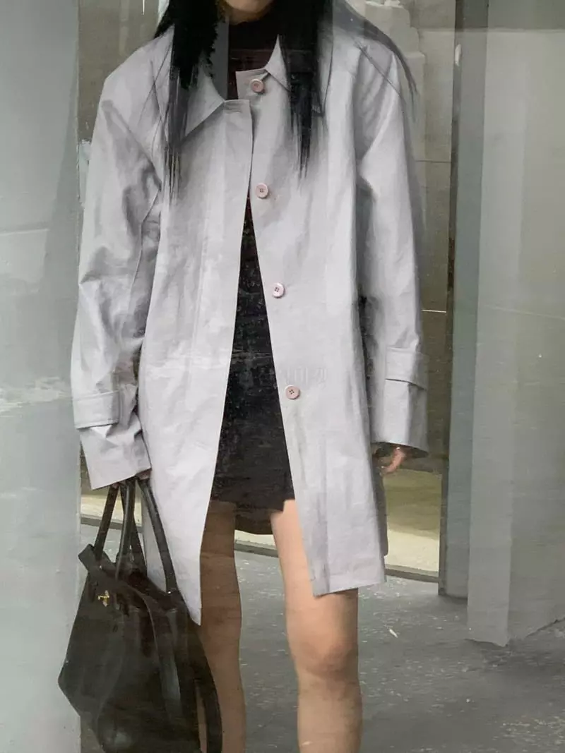 Normal - Korean Women Fashion - #vintagekidsstyle - Leather Half Jacket - 4