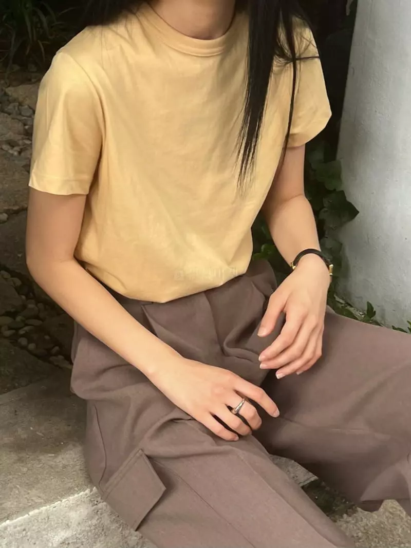 Normal - Korean Women Fashion - #shopsmall - Organic Tee