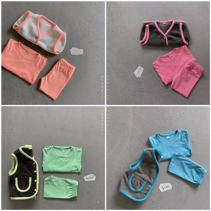 Nunubiel - Korean Children Fashion - #designkidswear - Neon Fleece Vest - 5