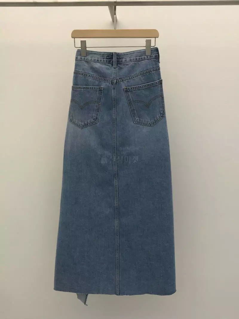 Nutplan - Korean Women Fashion - #womensfashion - Levis Slit Skirt - 4