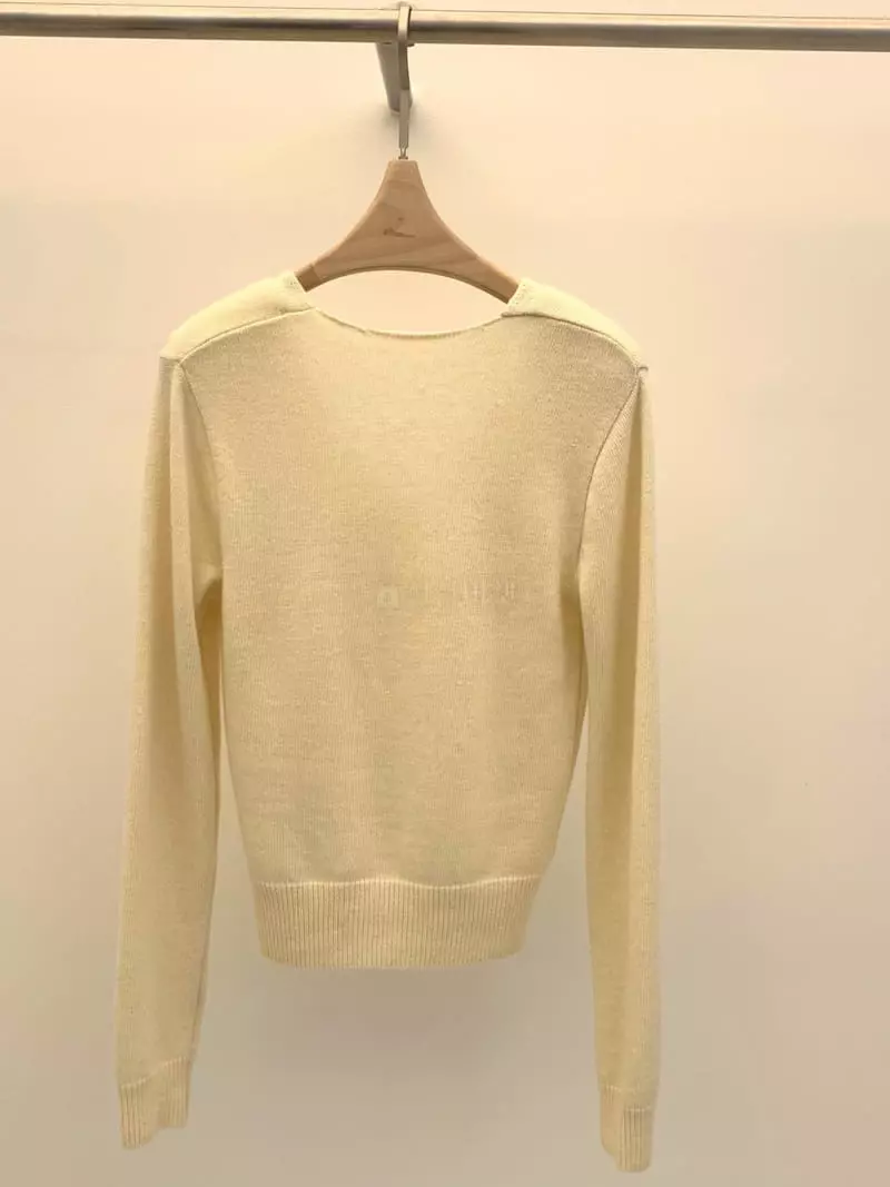 Nutplan - Korean Women Fashion - #womensfashion - V cash Knit Tee - 2