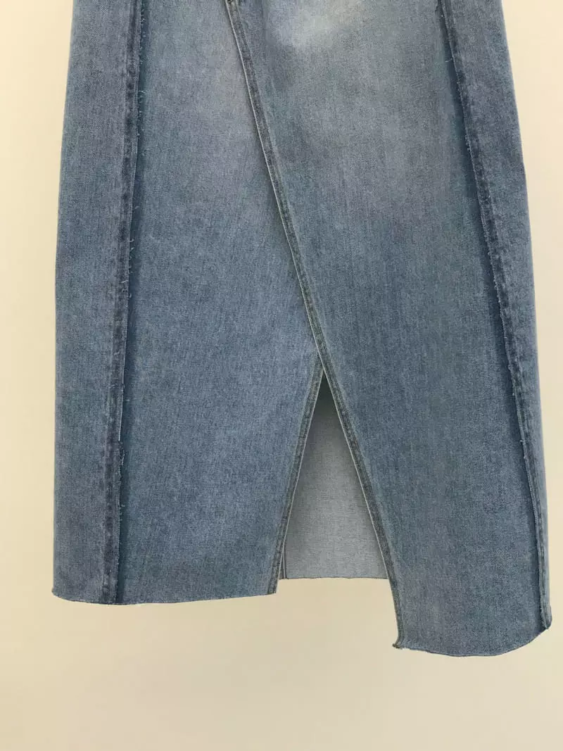 Nutplan - Korean Women Fashion - #womensfashion - Levis Slit Skirt - 3