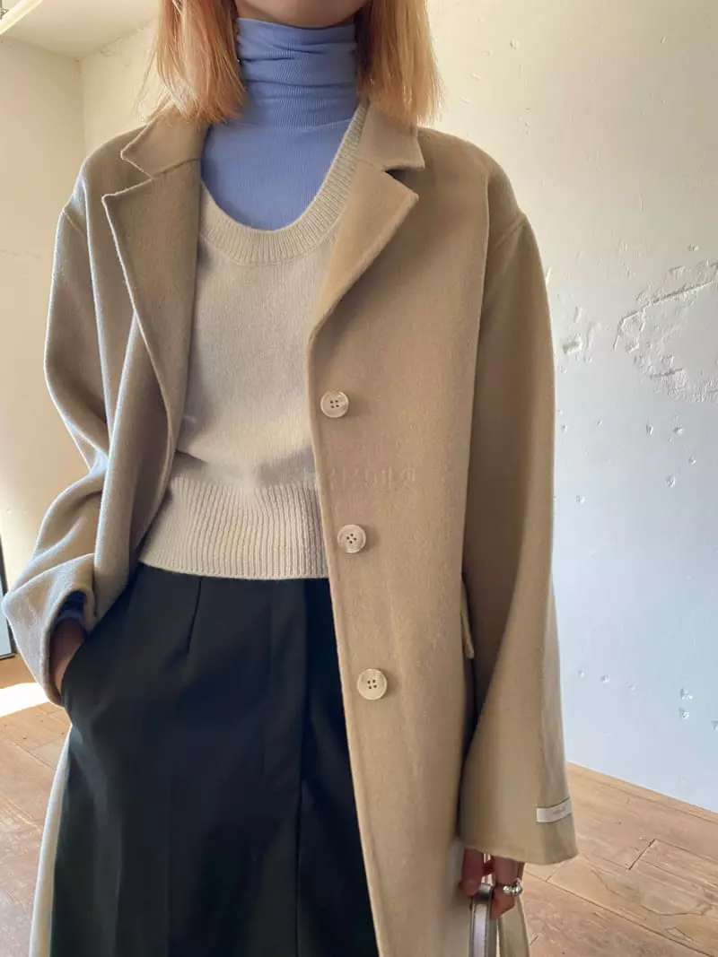 Nyunyu-Seoul - Korean Women Fashion - #momslook - Three Button Coat - 8
