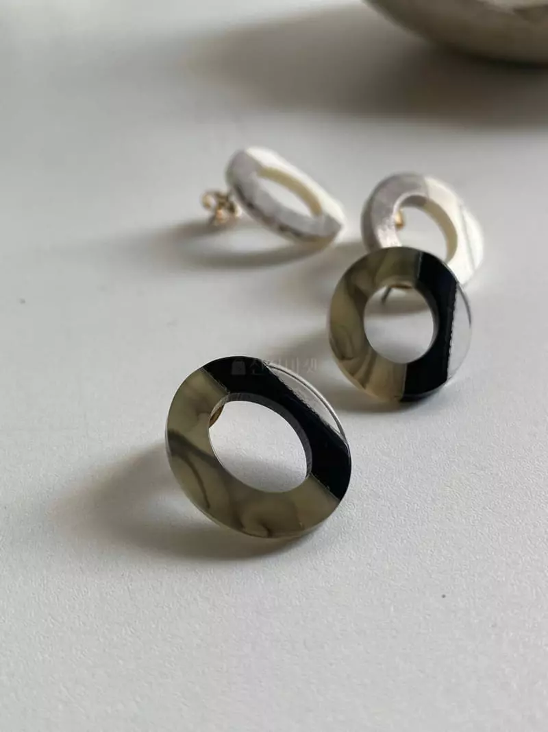Nyunyu-Seoul - Korean Women Fashion - #momslook - Mim Circle Earring