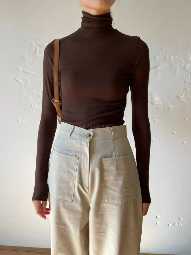 Nyunyu-Seoul - Korean Women Fashion - #momslook - Rib Long Tee