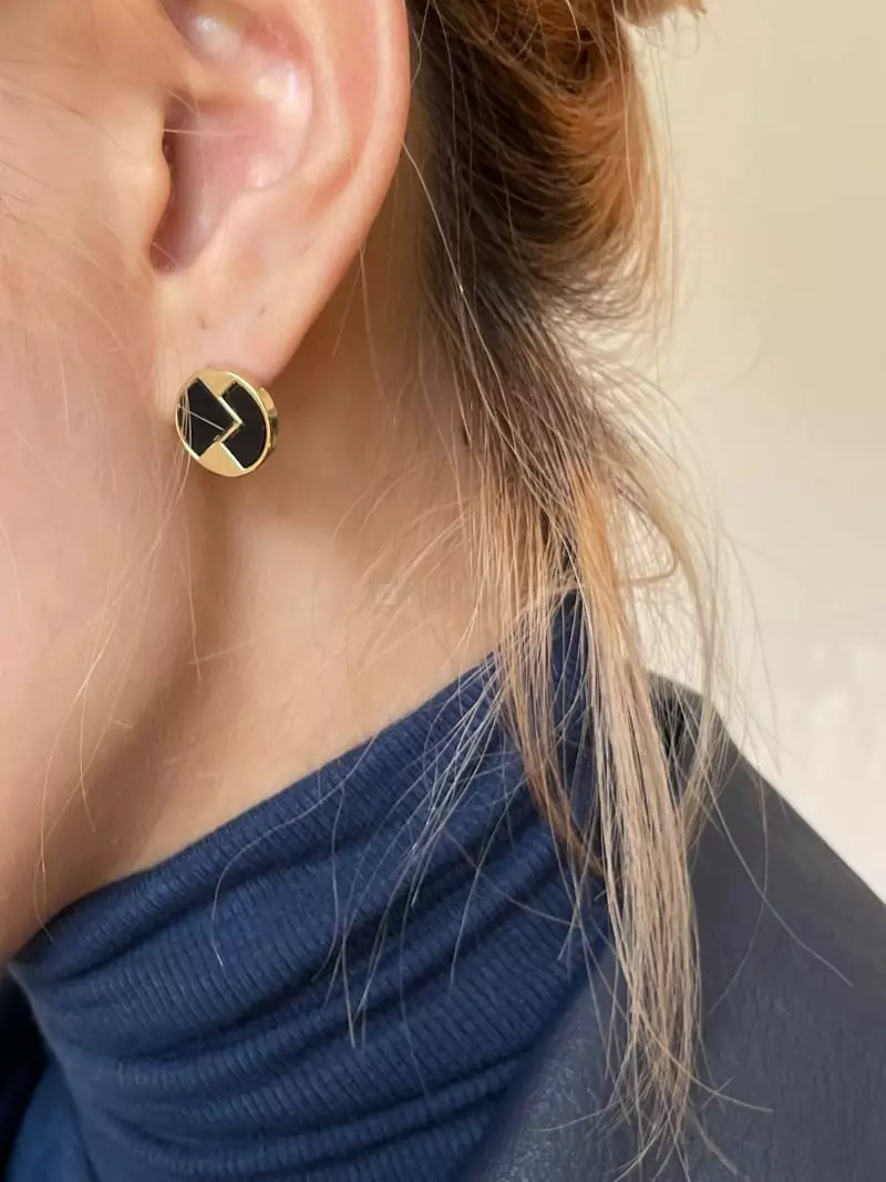 Nyunyu-Seoul - Korean Women Fashion - #momslook - Gold One Earring - 10