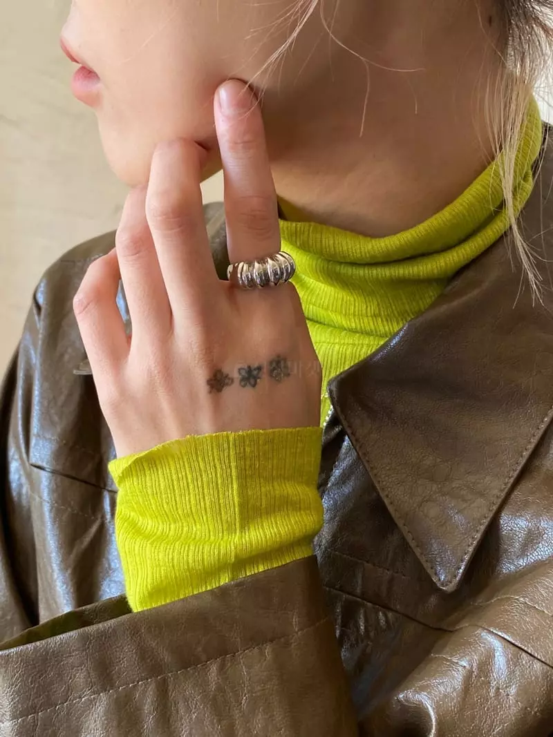 Nyunyu-Seoul - Korean Women Fashion - #momslook - R Pie Ring - 3