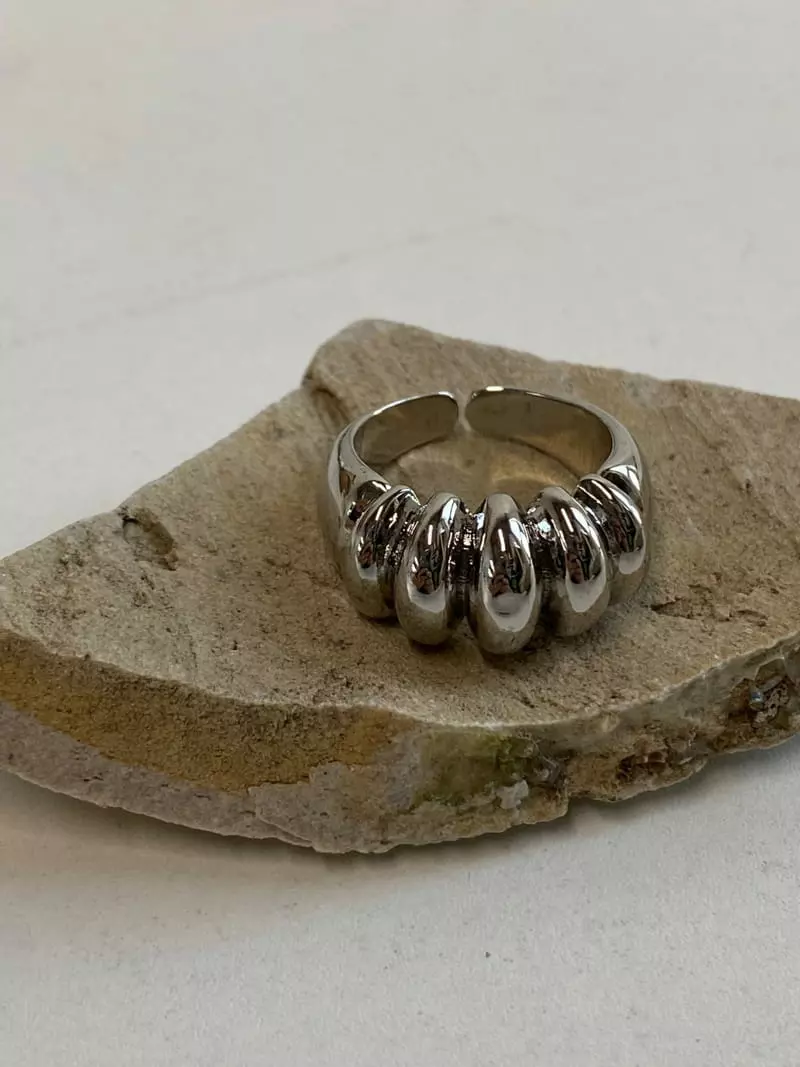 Nyunyu-Seoul - Korean Women Fashion - #momslook - R Pie Ring - 5