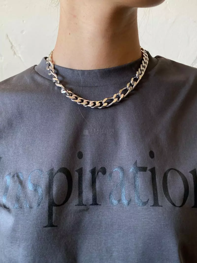 Nyunyu-Seoul - Korean Women Fashion - #momslook - High Necklace - 4