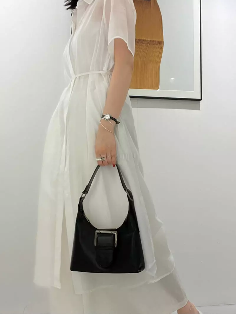 Nyunyu-Seoul - Korean Women Fashion - #momslook - Molly Buckle Bag - 5