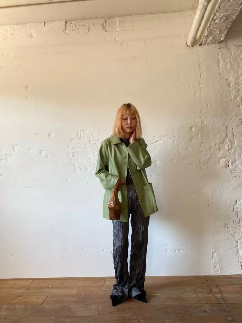 Nyunyu-Seoul - Korean Women Fashion - #momslook - Pocket Leather Jacket - 10