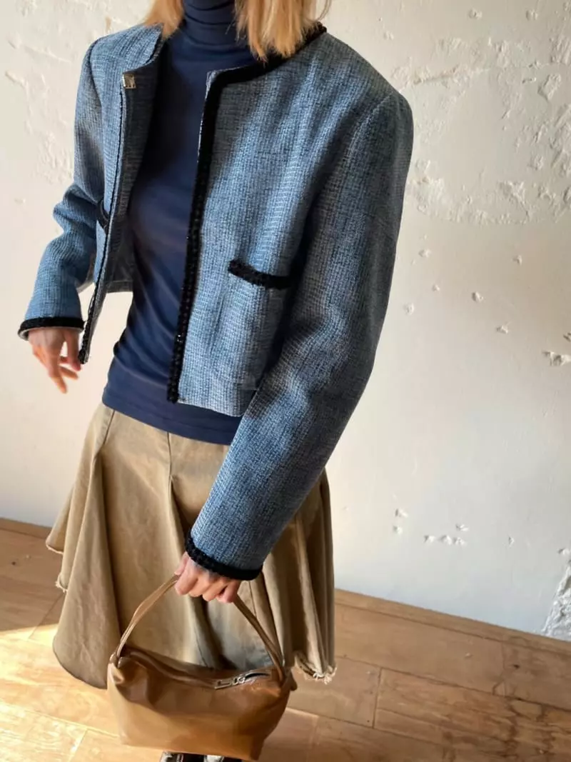 Nyunyu-Seoul - Korean Women Fashion - #restrostyle - Twid Jacket