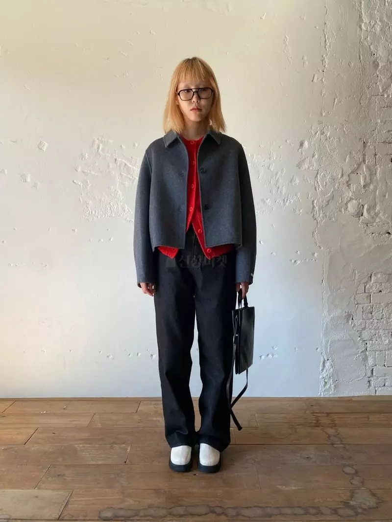 Nyunyu-Seoul - Korean Women Fashion - #thatsdarling - Unbal Crop Coat