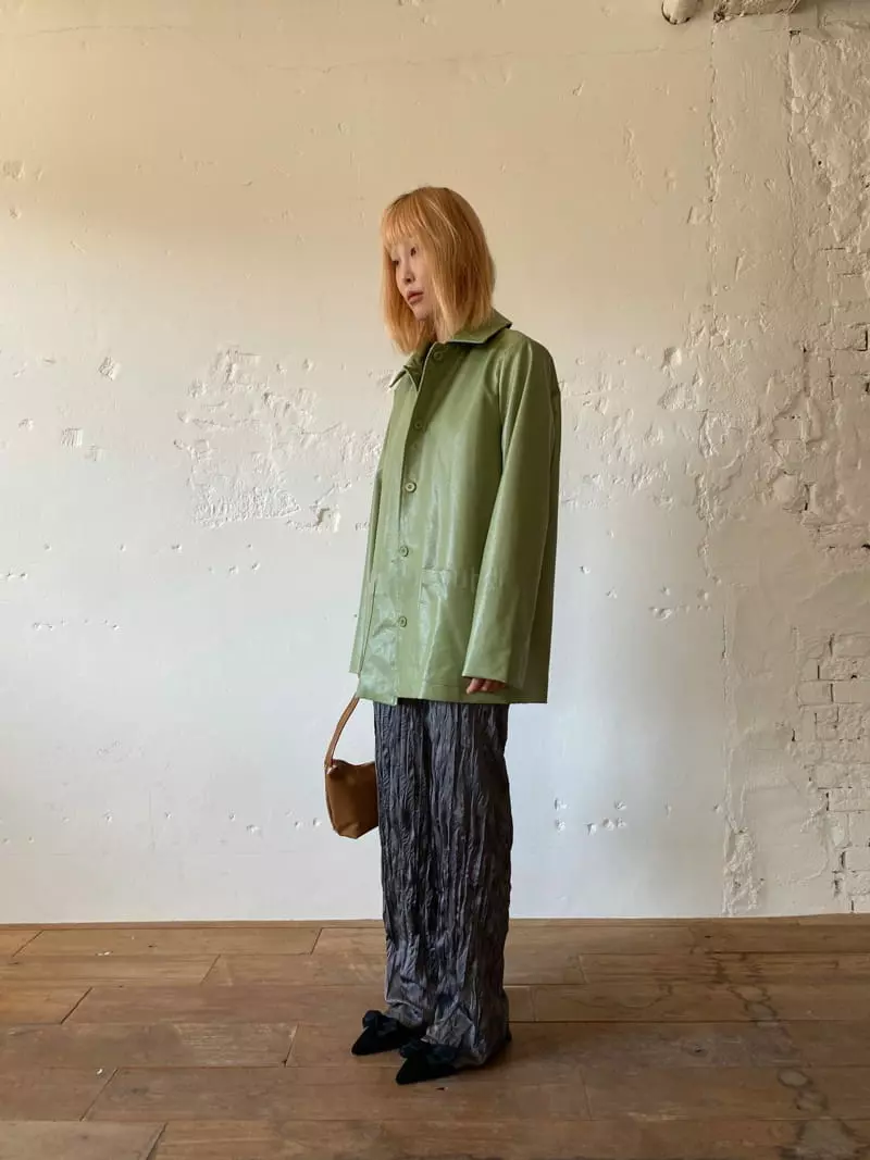 Nyunyu-Seoul - Korean Women Fashion - #thatsdarling - Pocket Leather Jacket - 8