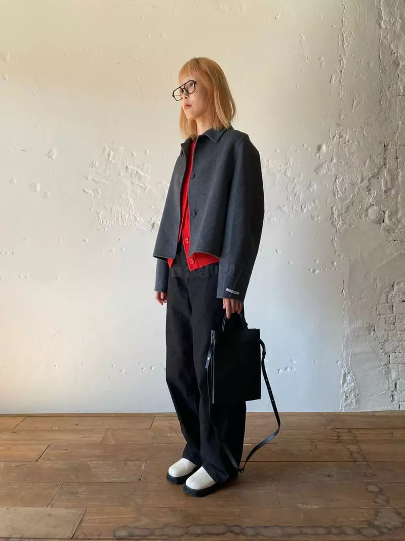 Nyunyu-Seoul - Korean Women Fashion - #thelittlethings - Unbal Crop Coat - 2