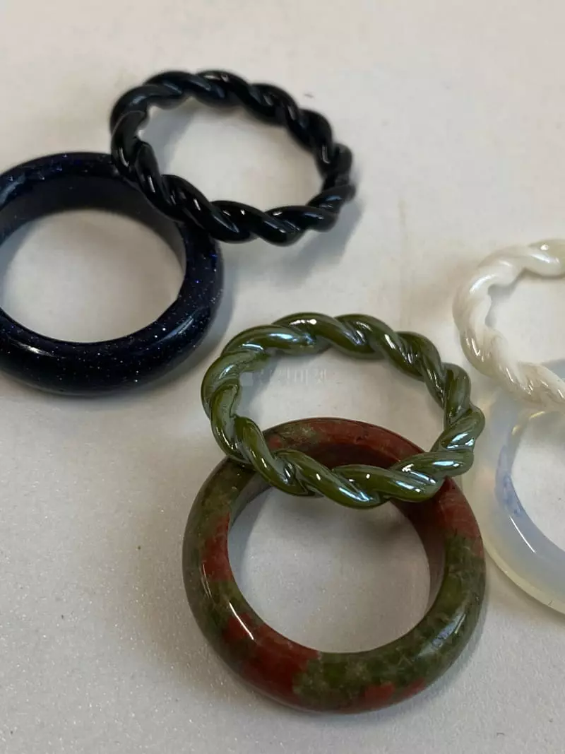 Nyunyu-Seoul - Korean Women Fashion - #vintageinspired - Sem Eing Set Ring - 9
