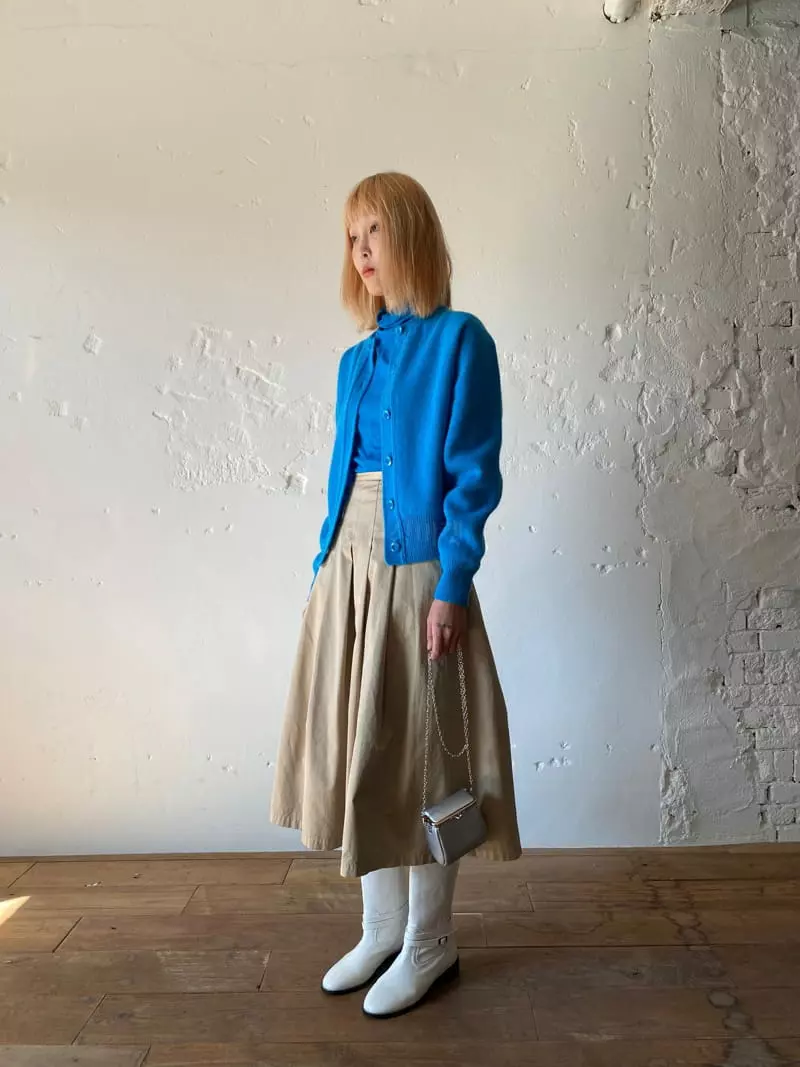 Nyunyu-Seoul - Korean Women Fashion - #vintageinspired - Whole Gament Cardigan - 3