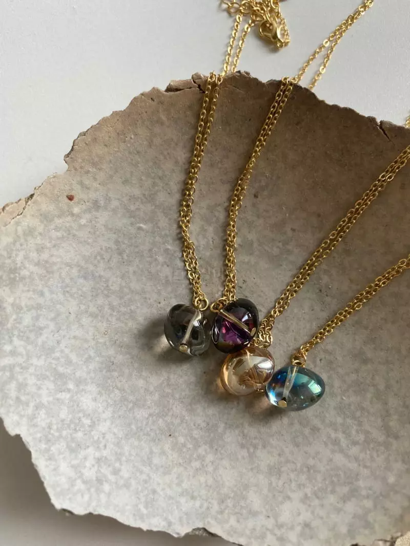 Nyunyu-Seoul - Korean Women Fashion - #vintageinspired - Gold Necklace - 5