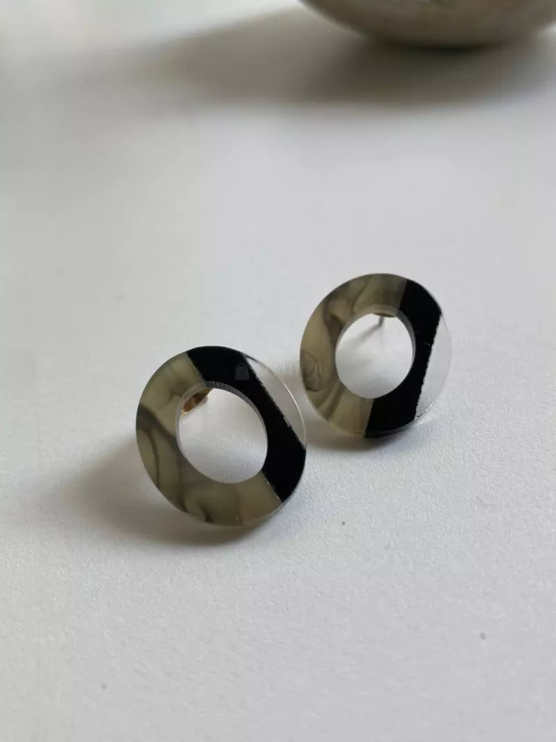 Nyunyu-Seoul - Korean Women Fashion - #womensfashion - Mim Circle Earring - 2
