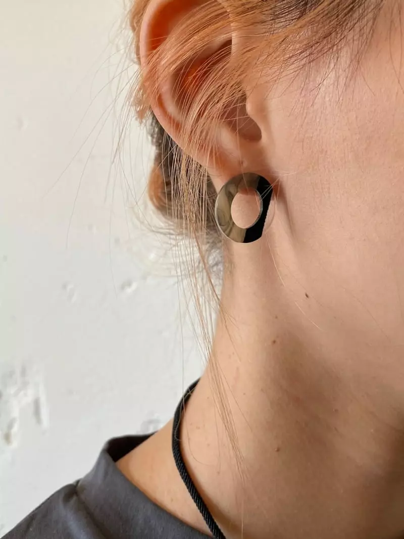 Nyunyu-Seoul - Korean Women Fashion - #womensfashion - Mim Circle Earring - 6