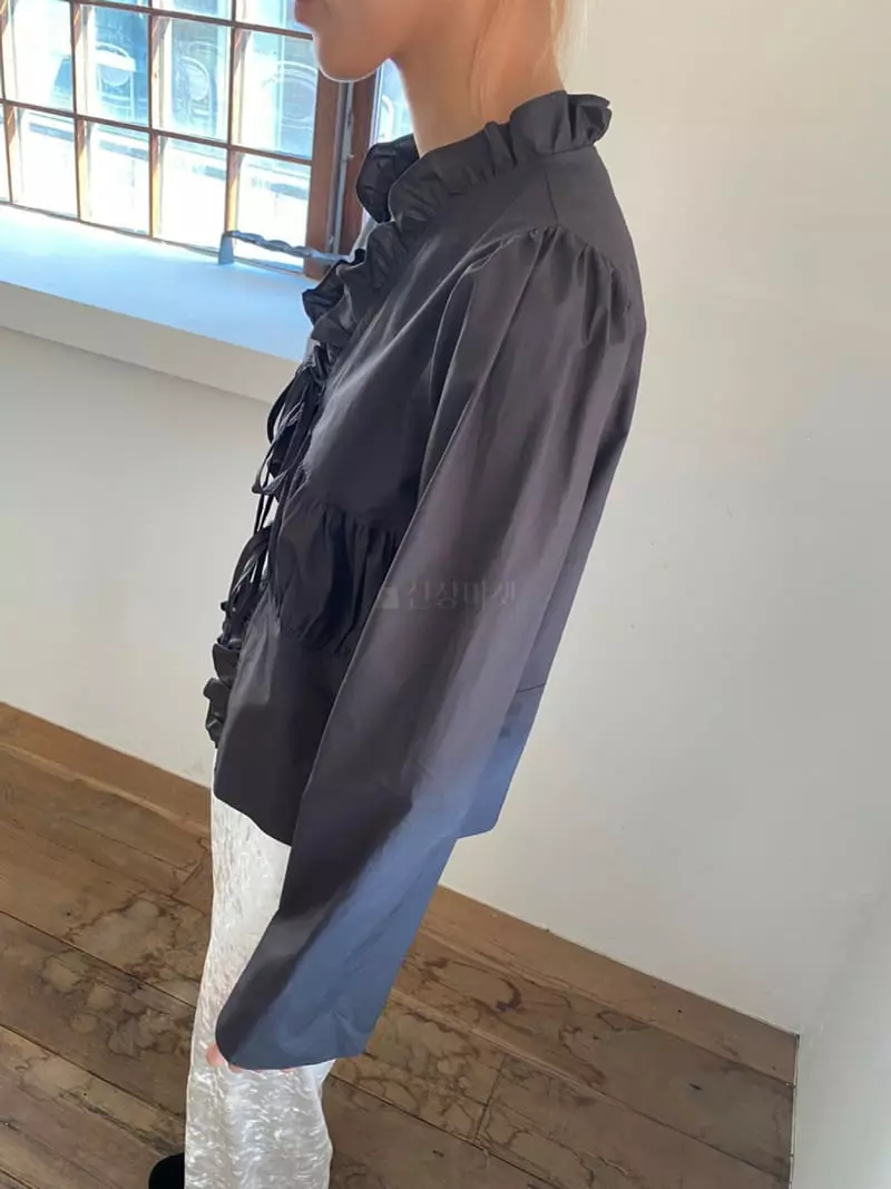Nyunyu-Seoul - Korean Women Fashion - #womensfashion - Ruffle Blouse - 3
