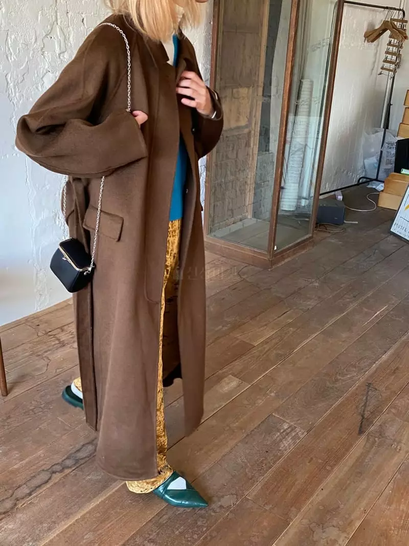 Nyunyu-Seoul - Korean Women Fashion - #womensfashion - Line Single Coat - 11