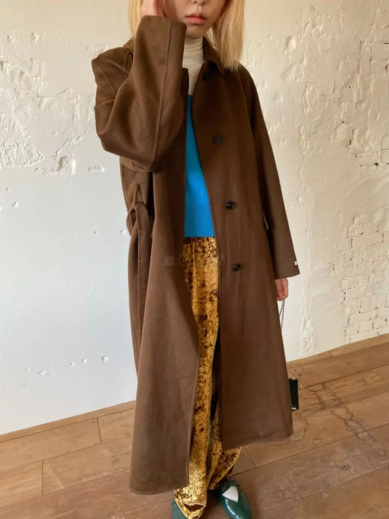 Nyunyu-Seoul - Korean Women Fashion - #womensfashion - Line Single Coat - 5