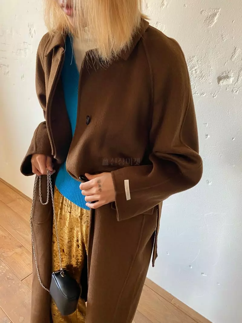 Nyunyu-Seoul - Korean Women Fashion - #womensfashion - Line Single Coat - 7