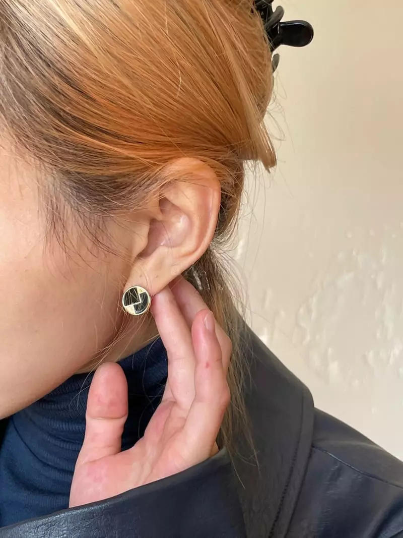 Nyunyu-Seoul - Korean Women Fashion - #womensfashion - Gold One Earring - 9