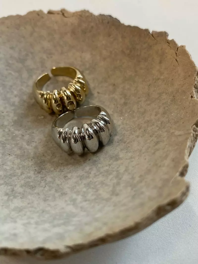 Nyunyu-Seoul - Korean Women Fashion - #momslook - R Pie Ring - 4