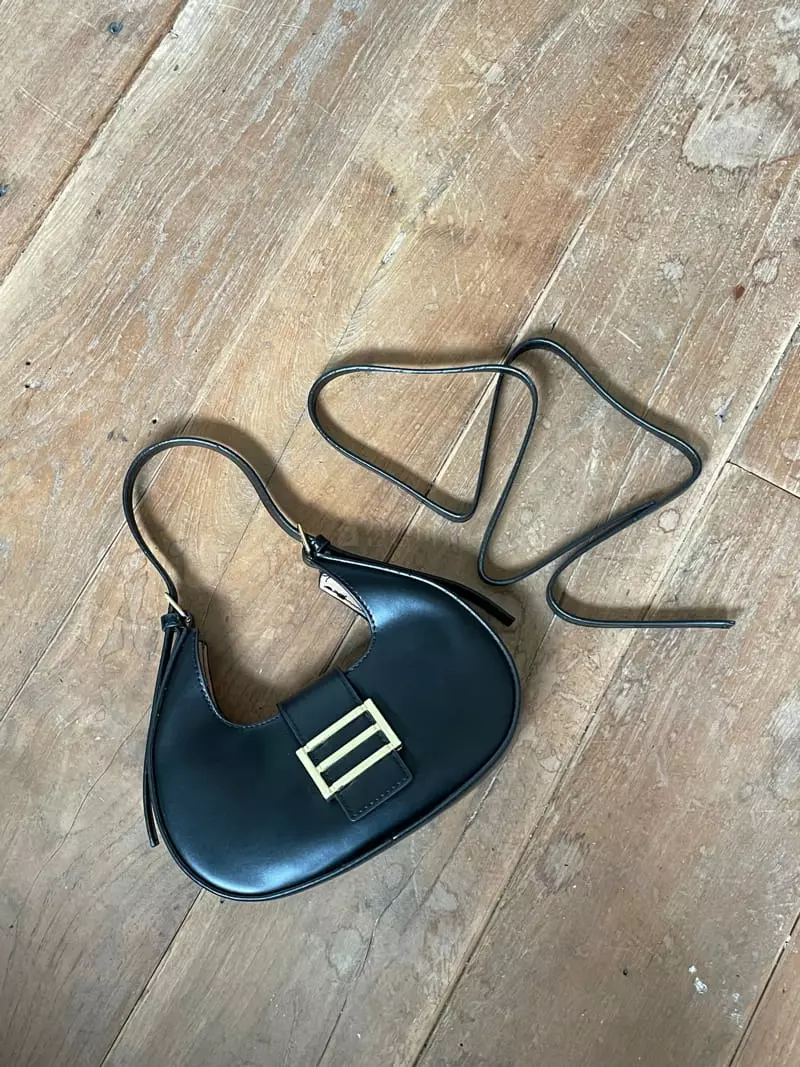 Nyunyu Wear - Korean Women Fashion - #momslook - Half Moon Bag - 7