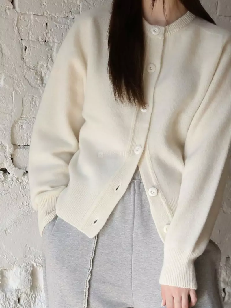Nyunyu Wear - Korean Women Fashion - #momslook - Whole Gament Cardigan - 2
