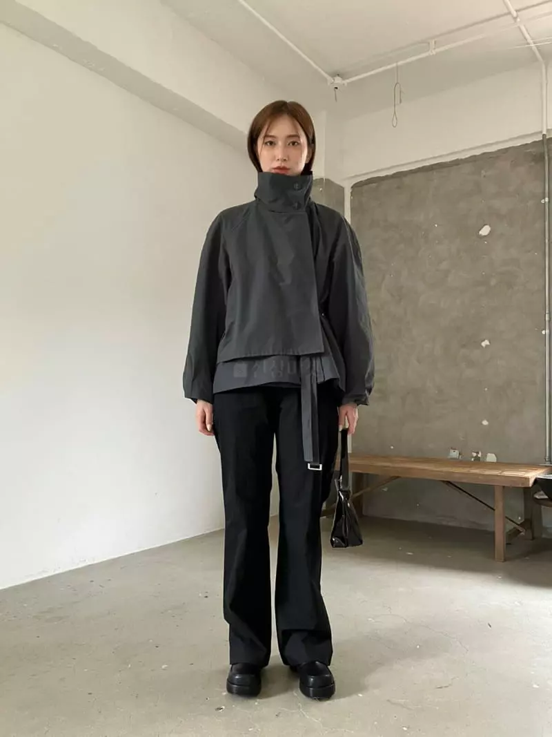 Nyunyu Wear - Korean Women Fashion - #momslook - High Neck Coat - 10