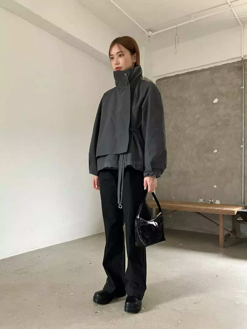 Nyunyu Wear - Korean Women Fashion - #momslook - High Neck Coat - 12