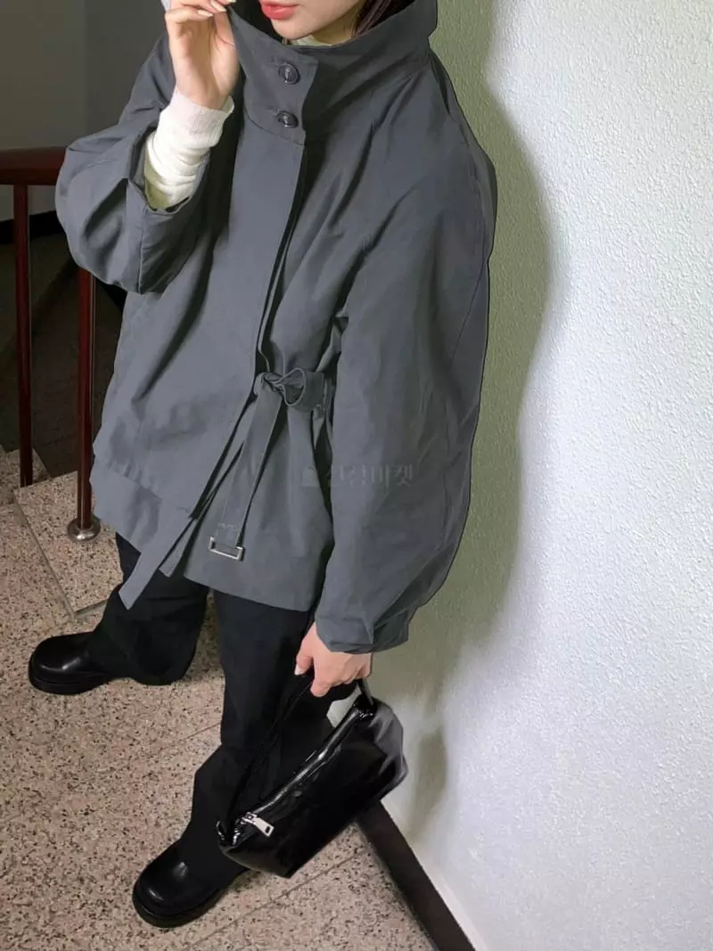 Nyunyu Wear - Korean Women Fashion - #momslook - High Neck Coat - 6