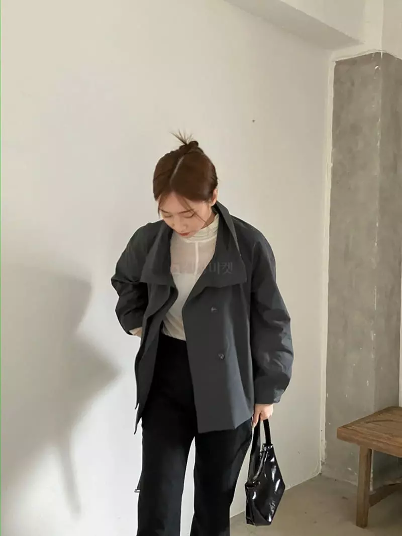 Nyunyu Wear - Korean Women Fashion - #momslook - High Neck Coat - 8