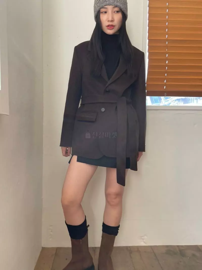 Nyunyu Wear - Korean Women Fashion - #momslook - Slit Jacket - 10